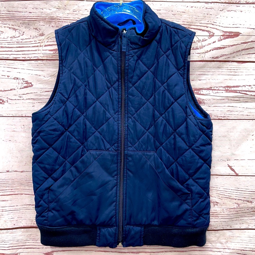 The Children's Place Blue Quilted Vest Size Large (10/12)